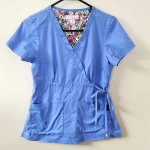 Women's Koi Scrub Top